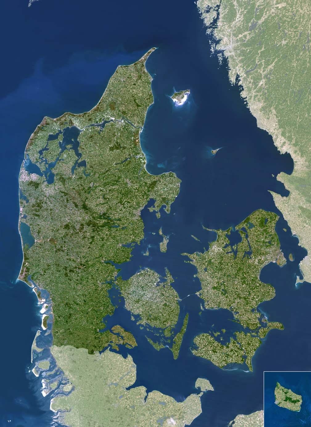 Mapa ng denmark satellite