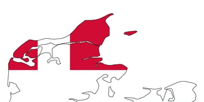Mapa ng denmark flag 