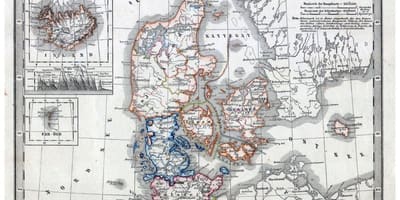 Lumang mapa ng denmark
