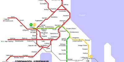 Mapa ng denmark metro 
