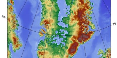 Mapa ng denmark topographic