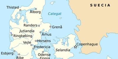 Mapa ng fredericia denmark