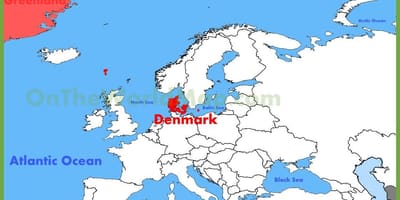 Copenhagen sa denmark mapa ng europa